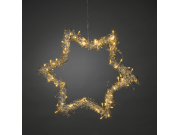 Konstsmide Star Wreath (amber)